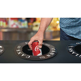 Alpine Industries 28 Gal Indoor Trash Can and Recycling Bin, Corrugated Polypropylene, Gray, 2 Bin (ALHALP47102BLK) Each