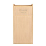 Alpine Industries 40 Gal Commercial Tray Top Waste Enclosure Trash Receptacle, 40 gal, Wood, Medium Oak (ALHALP476MEO) Each