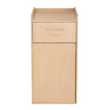 Alpine Industries 40 Gal Commercial Tray Top Waste Enclosure Trash Receptacle, 40 gal, Wood, Medium Oak (ALHALP476MEO) Each