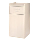 Alpine Industries 40 Gal Commercial Tray Top Waste Enclosure Trash Receptacle, 40 gal, Wood, White (ALHALP476WHI) Each