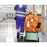 Alpine Industries 12-Pocket Trash Can Caddy Bag, 12 Compartments, Orange (ALHALP47771) Each