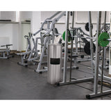 Alpine Industries Stainless Steel 7 Gal Trash Can with Gym Disinfecting Wipes Dispenser (ALHALP4777) Each