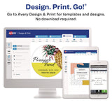 Avery Removable Filing Labels for Inkjet/Laser, 2/3 x 3-7/16, Assorted, 252/Pack (AVE5235) Pack of 252