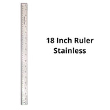 TPG Creations™ Stainless Steel Ruler, Standard/Metric, 18" Long, Silver, 36/Carton (TPG15836) Case of 36