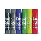 TPG Creations™ Kwik Stix Tempera Paint Set, 0.7" x 3.5", Assorted, 6 Sticks/Pack, 24 Packs/Carton (TPG60124) Case of 6