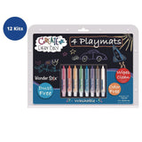 TPG Creations™ Wonder Stix Playmat Kit, 8 Assorted Pastel Wonderstix and 4 Playmats/Pack, 12 Packs/Carton (TPG64812) Case of 12