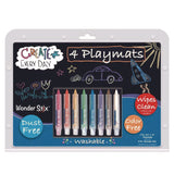 TPG Creations™ Wonder Stix Playmat Kit, 8 Assorted Pastel Wonderstix and 4 Playmats/Pack, 12 Packs/Carton (TPG64812) Case of 12