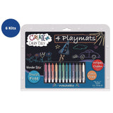 TPG Creations™ Wonder Stix Playmat Kit, 12 Assorted Pastel Wonderstix and 4 Playmats/Pack, 12 Packs/Carton (TPG64906) Case of 12