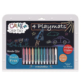 TPG Creations™ Wonder Stix Playmat Kit, 12 Assorted Pastel Wonderstix and 4 Playmats/Pack, 12 Packs/Carton (TPG64906) Case of 12