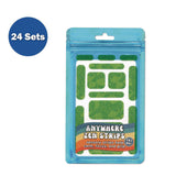 TPG Creations™ Anywhere Zen Strips, Sandy Palm Leaves, Assorted Colors, 13/Set, 24 Sets/Carton (TPG88624) Case of 24