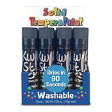 TPG Creations™ Kwik Stix Single Color Pack, 0.7" x 3.5", Black, 12/Pack, 12 Packs/Carton (TPG6001012) Case of 12