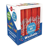 TPG Creations™ Kwik Stix Single Color Pack, 0.7" x 3.5", Red, 12/Pack, 12 Packs/Carton (TPG6002012) Case of 12