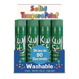 TPG Creations™ Kwik Stix Single Color Pack, 0.7" x 3.5", Green, 12/Pack, 12 Packs/Carton (TPG6004012) Case of 12