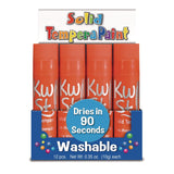 TPG Creations™ Kwik Stix Single Color Pack, 0.7" x 3.5", Orange, 12/Pack, 12 Packs/Carton (TPG6008012) Case of 12