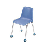 TPG Creations™ Chair Sox, 2.5", Blue Felt/Rubber, 4/Pack, 36 Packs/Carton (TPG233) Case of 36