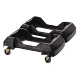 Alpine Industries Rectangular Trash Can Dolly, 200 lb Capacity, 8.2 x 24.4 x 15.7, Black (ALHALP477DOLLY) Each