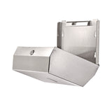 Alpine Industries Horizontal C-Fold/Multi-Fold Paper Towel Dispenser, 7.08 x 3.93 x 10.82, Brushed Nickel (ALHALP481S) Each