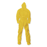 KleenGuard™ A70 Chemical Spray Protection Coveralls, Elastic Wrists, Ankles, Hood and Boots, 2X-Large, Yellow, 12/Carton (ANS00685) Case of 12
