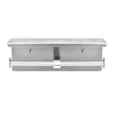 Alpine Industries Double Post Toilet Paper Holder with Shelf Storage Rack, 3.87 x 10.5 x 3.95, Brushed Stainless Steel (ALHALP487B) Each