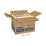 Dixie® Bamboo Cutlery, Knife, Light Golden, 100/Pack, 10 Packs/Carton (DXEANKBAM) Case of 1000