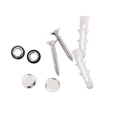 Alpine Industries Double Post Toilet Paper Holder with Shelf Storage Rack, 3.87 x 10.5 x 3.95, Brushed Stainless Steel (ALHALP487B) Each