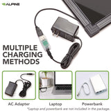 Alpine Industries LED Illuminated Hanging Message Writing Board, 23.6" x 31.5", Black Surface, Black Aluminum Frame (ALHALP49504) Each