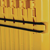 Alpine Industries Expandable Portable Fence Barrier Safety Barricade, Plastic, 1.97 x 153.54 x 39.76, Yellow (ALHALP499BAR) Each