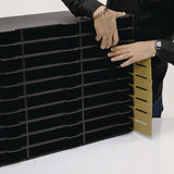 AdirOffice File Classroom Literature Organizer, 30 Sections, Letter Size, 32 x 13 x 21, Black (ALHI50130BLK) Each