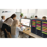 AdirOffice File Classroom Literature Organizer, 30 Sections, Letter Size, 32 x 13 x 21, Black (ALHI50130BLK) Each