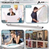 AdirOffice Blueprint Large File Document Hanging Clamps, 36" Wide Documents, 36", Silver, 6 Clamps (ALHI6046) Each