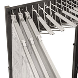 AdirOffice Blueprint Storage Cabinet Rolling Stand, Assorted Document Sizes Accomodated, 27" x 28.5" to 46.5" x 46" to 66", Black (ALHI613BLK) Each