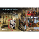 AdirOffice Blueprint Storage Cabinet Rolling Stand, Assorted Document Sizes Accomodated, 27" x 28.5" to 46.5" x 46" to 66", Red (ALHI613RED) Each