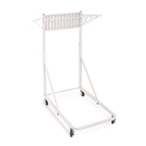 AdirOffice Blueprint Storage Cabinet Rolling Stand, Assorted Document Sizes Accomodated, 27" x 28.5" to 46.5" x 46" to 66", White (ALHI613WHI) Each