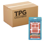 TPG Creations™ Anywhere Zen Strips, Bumpy Checkered, Pink/Red, 13/Set, 24 Sets/Carton (TPG88424) Case of 24