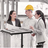 AdirOffice Blueprint Storage Cabinet Steel Vertical Plan Center, Assorted Document Sizes,15" x 27" to 47.25" x 32.5" to 57", Black (ALHI614BLK) Each