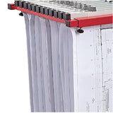 AdirOffice Blueprint Storage Cabinet Steel Vertical Plan Center, Assorted Document Sizes, 15" x 27" to 47.25" x 32.5" to 57", Red (ALHI614RED) Each