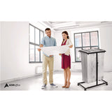 AdirOffice Blueprint Storage Cabinet Steel Vertical Plan Center, Assorted Document Sizes,15" x 27" to 47.25" x 32.5" to 57", Black (ALHI614BLK) Each