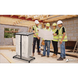 AdirOffice Blueprint Storage Cabinet Steel Vertical Plan Center, Assorted Document Sizes,15" x 27" to 47.25" x 32.5" to 57", Black (ALHI614BLK) Each