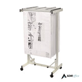 AdirOffice Expandable Blueprint Storage Cabinet Mobile Plan Center, Assorted Document Sizes, 20.5" x 28" to 46.5" x 50.75", Beige (ALHI615) Each