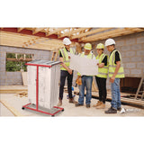 AdirOffice Blueprint Storage Cabinet Steel Vertical Plan Center, Assorted Document Sizes, 15" x 27" to 47.25" x 32.5" to 57", Red (ALHI614RED) Each