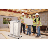 AdirOffice Blueprint Storage Cabinet Steel Vertical Plan Center, Assorted Document Sizes, 15" x 27" to 47.25" x 32.5" to 57", White (ALHI614WHI) Each