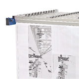 AdirOffice Expandable Blueprint Storage Cabinet Mobile Plan Center, Assorted Document Sizes, 20.5" x 28" to 46.5" x 50.75", Blue (ALHI615BLU) Each