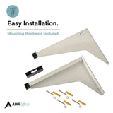 AdirOffice Drop Lift Blueprint Storage Wall Rack, Assorted Document Sizes Accommodated, 7.9" x 1.2" x 7.1", Gray (ALHI616) Each