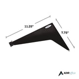 AdirOffice Drop Lift Blueprint Storage Wall Rack, Assorted Document Sizes Accommodated, 7.9" x 1.2" x 7.1", Black (ALHI616BLK) Each