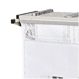 AdirOffice Drop Lift Blueprint Storage Wall Rack, Assorted Document Sizes Accommodated, 7.9" x 1.2" x 7.1", Gray (ALHI616) Each