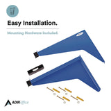 AdirOffice Drop Lift Blueprint Storage Wall Rack, Assorted Document Sizes Accommodated, 7.9" x 1.2" x 7.1", Blue (ALHI616BLU) Each