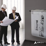 AdirOffice Drop Lift Blueprint Storage Wall Rack, Assorted Document Sizes Accommodated, 7.9" x 1.2" x 7.1", Blue (ALHI616BLU) Each