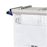 AdirOffice Drop Lift Blueprint Storage Wall Rack, Assorted Document Sizes Accommodated, 7.9" x 1.2" x 7.1", Blue (ALHI616BLU) Each