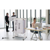 AdirOffice Expandable Blueprint Storage Cabinet Mobile Plan Center, Assorted Document Sizes, 20.5" x 28" to 46.5" x 50.75", White (ALHI615WHI) Each