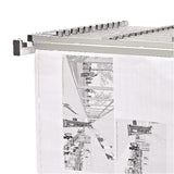 AdirOffice Expandable Blueprint Storage Cabinet Mobile Plan Center, Assorted Document Sizes, 20.5" x 28" to 46.5" x 50.75", White (ALHI615WHI) Each